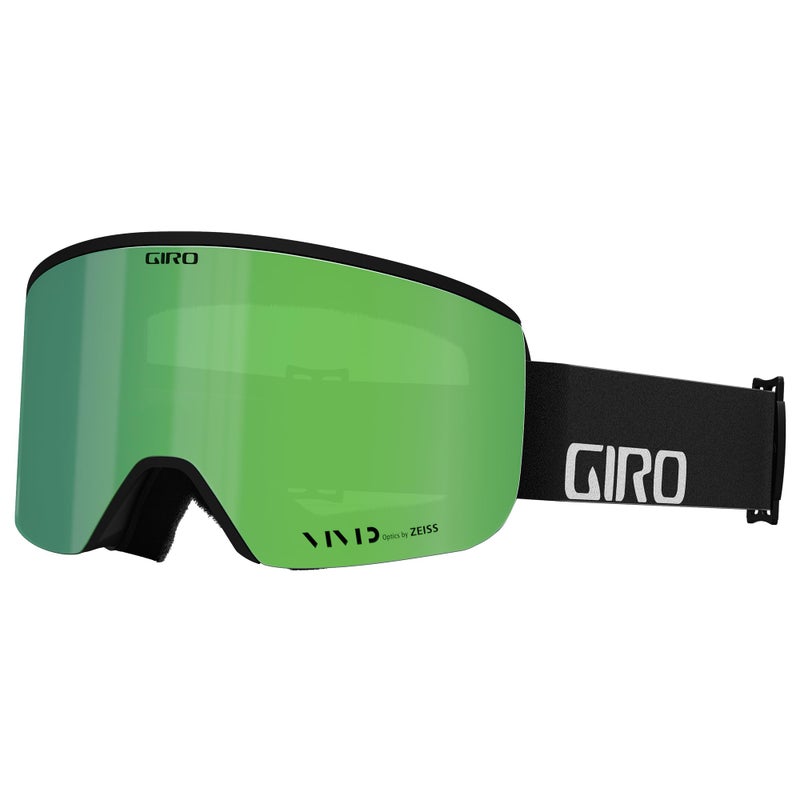 Giro Axis Asian Fit Ski Goggles - Snowboard Goggles for Men - Black Wordmark - Vivid Emerald/Vivid Infrared - Image 1