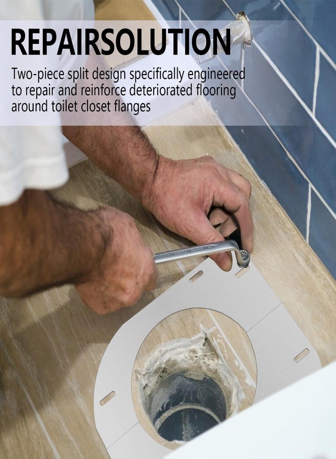 PPZ Toilet Flange Extender, Toilet Flange Repair Kit,490-11322 Closet Flange Floor Support, 1mm Thickness(Stainless Steel) - Image 5