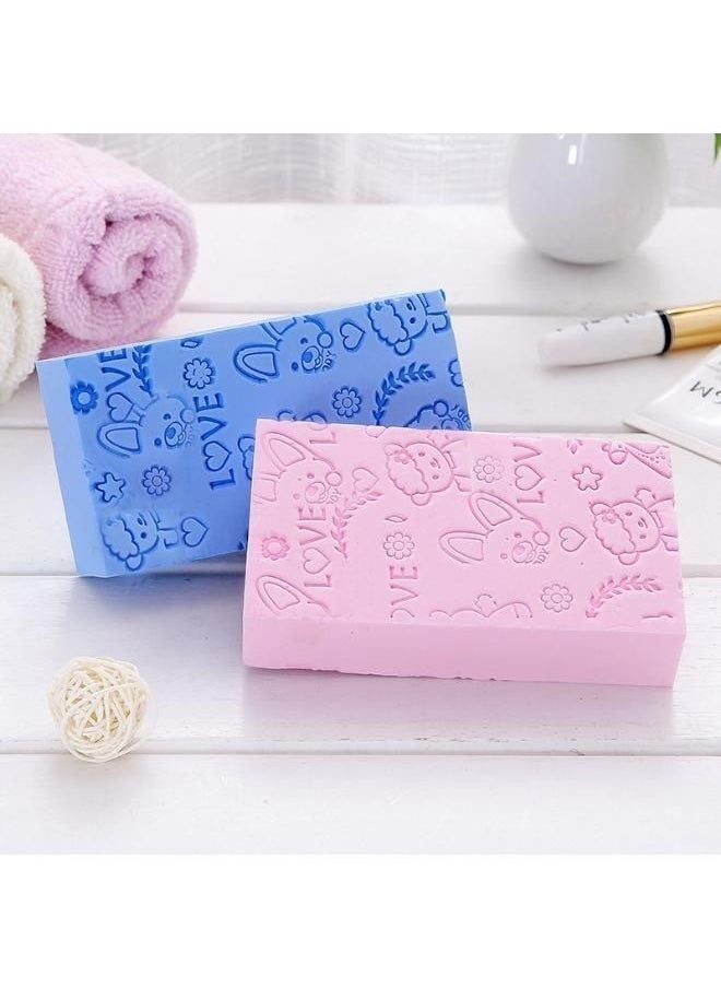Generic - A set of 3 pieces of sponge towels for children and adults, a sponge for exfoliating dead skin and cleaning the body for children and adults, ultra-soft and a comfortable touch that keeps your skin mu - Image 1