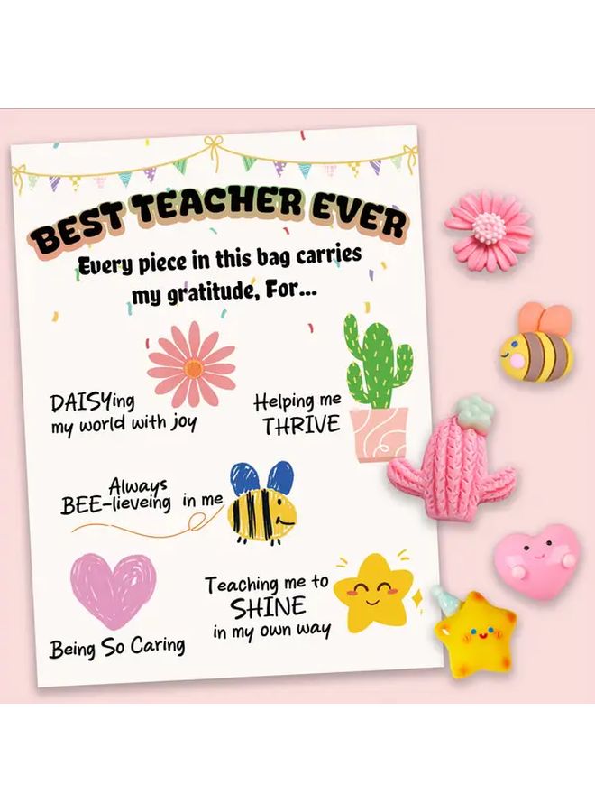 Thank You Teacher Gift Bag With Card For Graduation Birthdays Small Businesses - Image 2