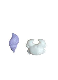 Magic Magic Sand with 2 Animal Moulds - Underwater World Play Dough set Plasticine Color Mud Set Castle Modeling Clay kit DIY Slime Toys (Blue)  - Image 2