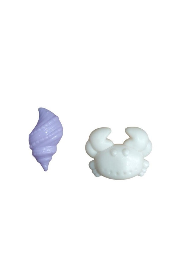 Magic - Magic Sand with 2 Animal Moulds - Underwater World Play Dough set Plasticine Color Mud Set Castle Modeling Clay kit DIY Slime Toys (Blue) - Image 1