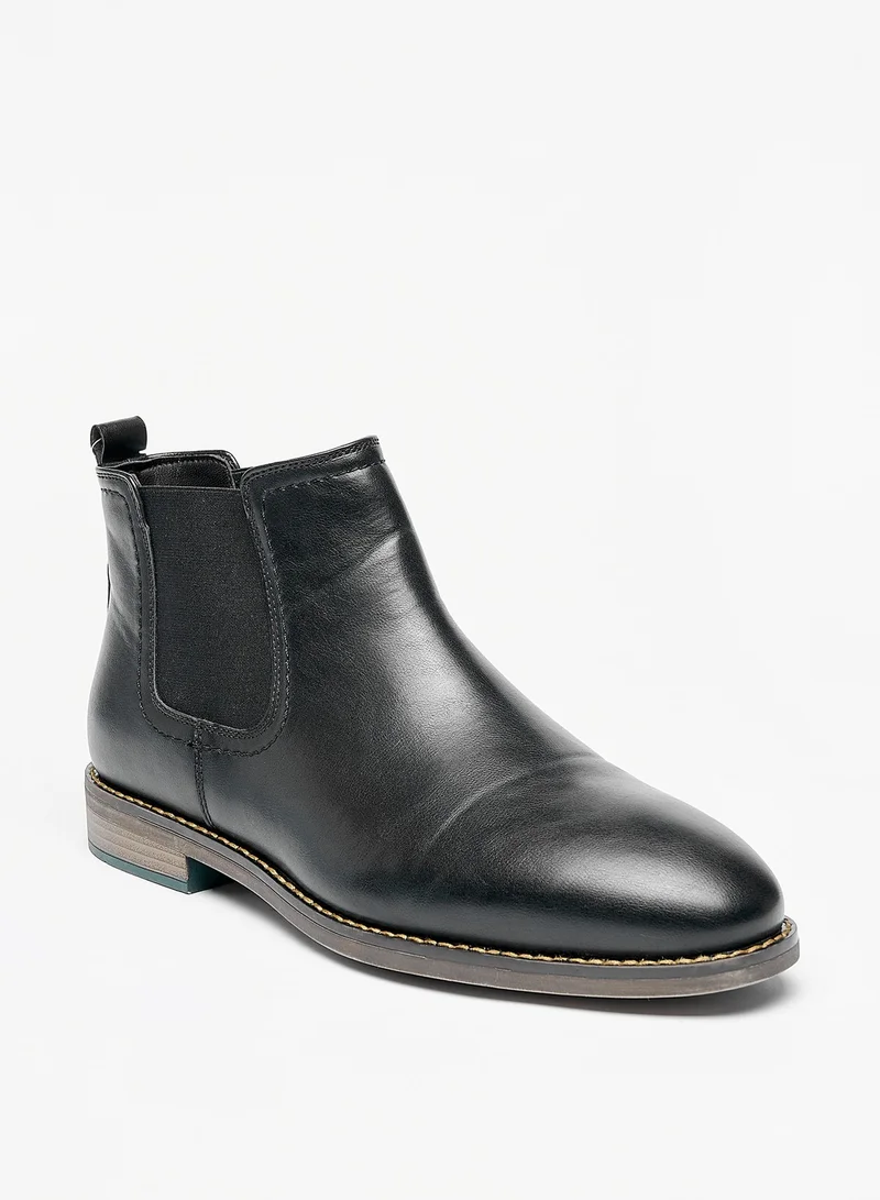 LBL Men Solid Slip-On Chelsea Boots