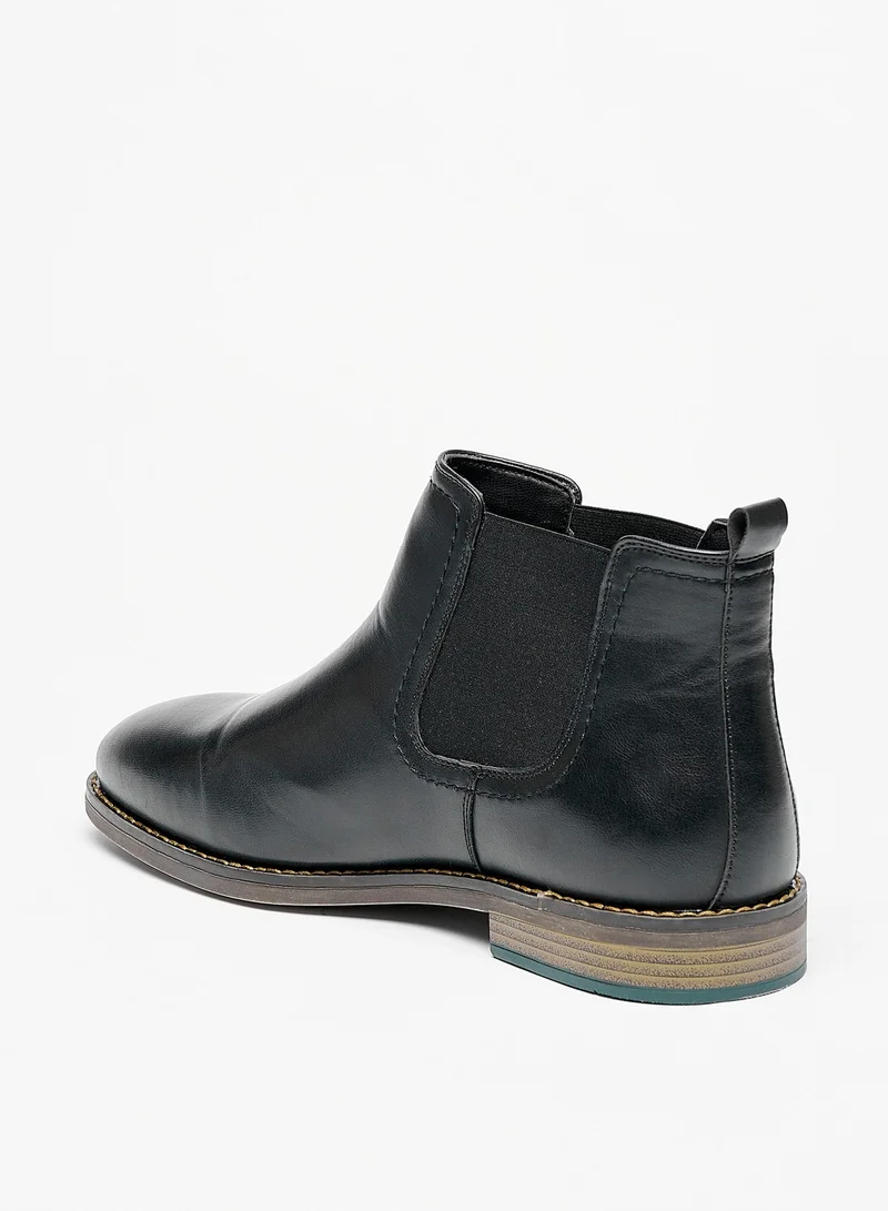 LBL Men Solid Slip-On Chelsea Boots