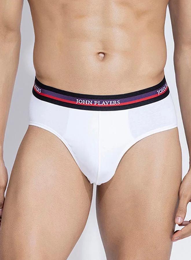 John Players John Player Pack of 2 - Solid Briefs with Elastic Waistband