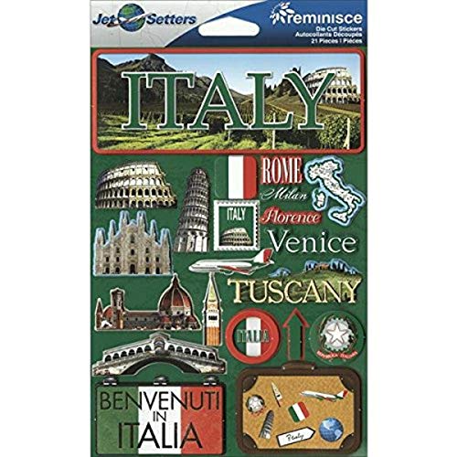 Reminisce Jet Setters 3D Sticker. This package contains one 7.5 inch x 4.5 inch self-adhesive sticker sheet. Sold separately. Made in China. - Image 3