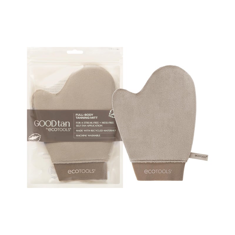 EcoTools Good Tan Full-Body Tanning Mitt, For Self Application, Use Soft Tanner Mitt With Mousse, Lotions, & Waters, Eco Friendly Sunless Applicator, Vegan, & Cruelty-Free, 1 Count - Image 1