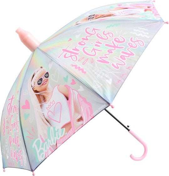Toyfest Barbie Strong Girl PVC Protective Covered Children's Umbrella - 3 - 12 Years Diameter: 85 cm  - Image 3