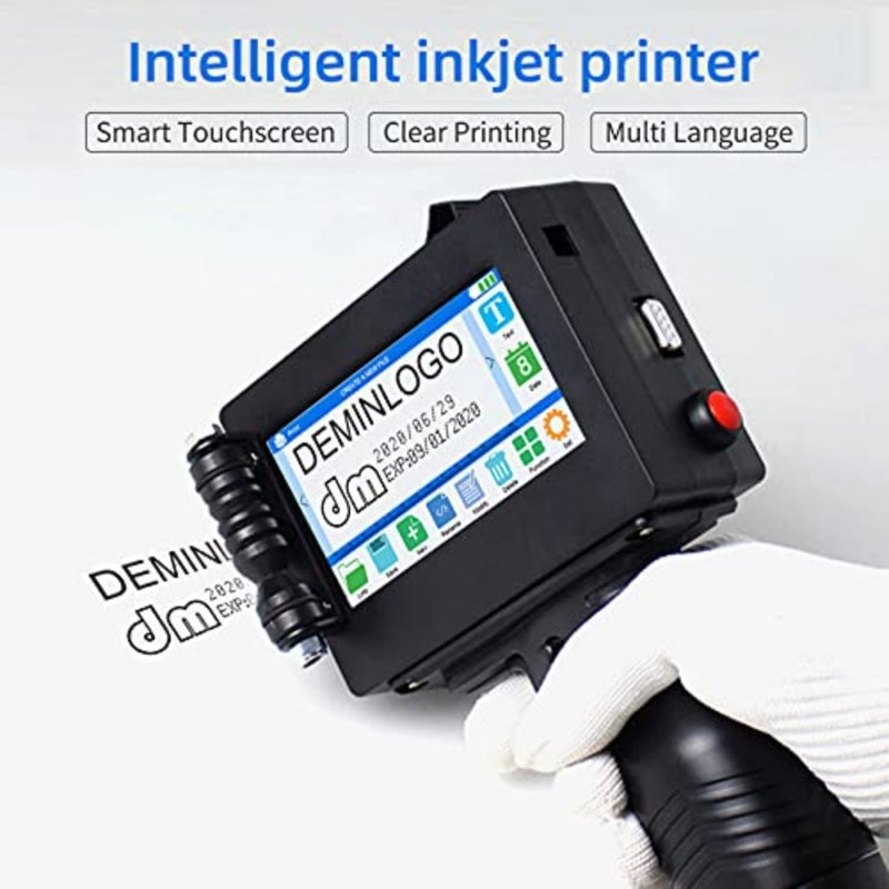 Handheld Printer Portable Inkjet Printer High Definition Inkjet Code Printer with 4.3 Inch LED Touchscreen Quick-Drying Ink Cartridge for Label/Production Date/Barcode/Trademark/Logo/Graphic etc. - Image 5