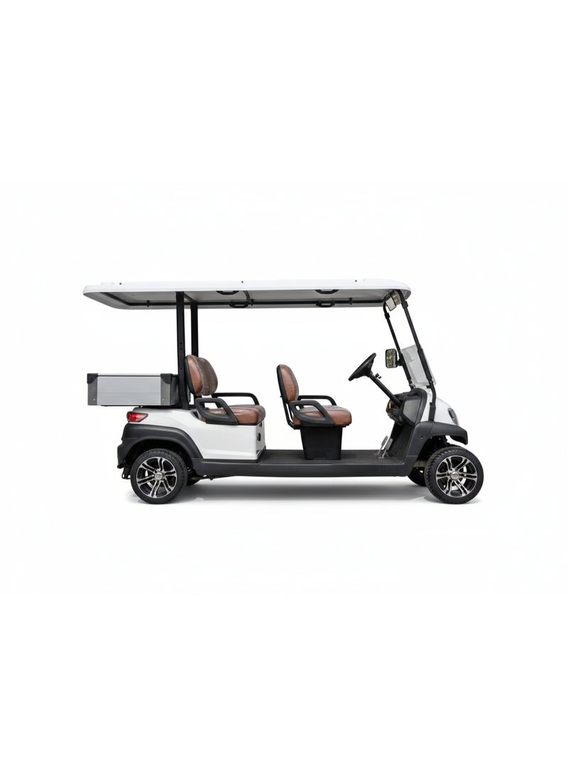 جازمين EV | 4 مقاعد + صندوق شحن قصير | عربة جولف | كهربائية | إطارات عادية - Image 1
