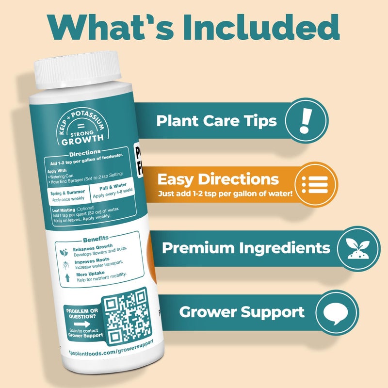 TPS NUTRIENTS Potassium Fertilizer for Plants, Boosts Growth, Budding and Flowering, Liquid Plant Food 8 oz (250mL) - Image 4