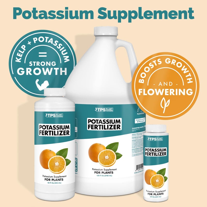 TPS NUTRIENTS Potassium Fertilizer for Plants, Boosts Growth, Budding and Flowering, Liquid Plant Food 8 oz (250mL) - Image 3