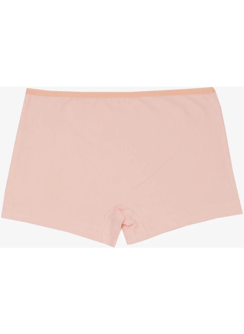 Breeze Girl's Boxer Cute Swinging Teddy Bear Printed 5-11 Years, Salmon