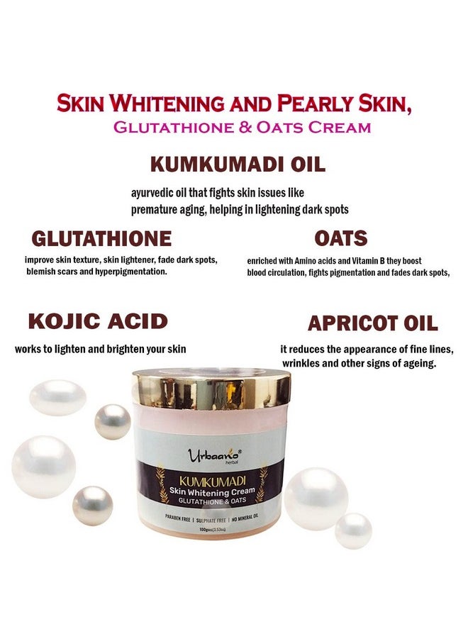 Skin Brightening Kumkumadi Face Cream With Glutathione & Oats - A Hydrating Glowing Replenishing Face Cream - 100Gm - pzsku/Z171FB91728A7F627D553Z/45/_/1735816763/0757d8bf-e130-4ad2-8176-166fce5a2a29