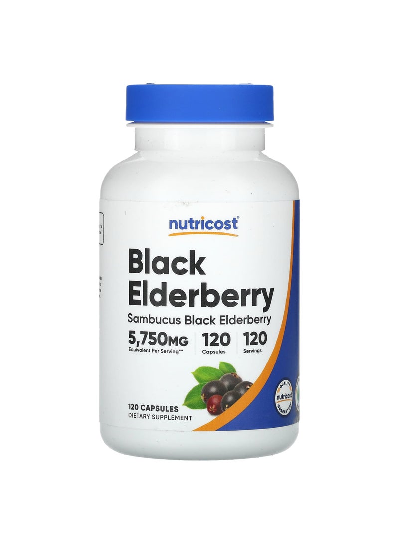 Nutricost Black Elderberry, 5,750 mg, 120 Capsules