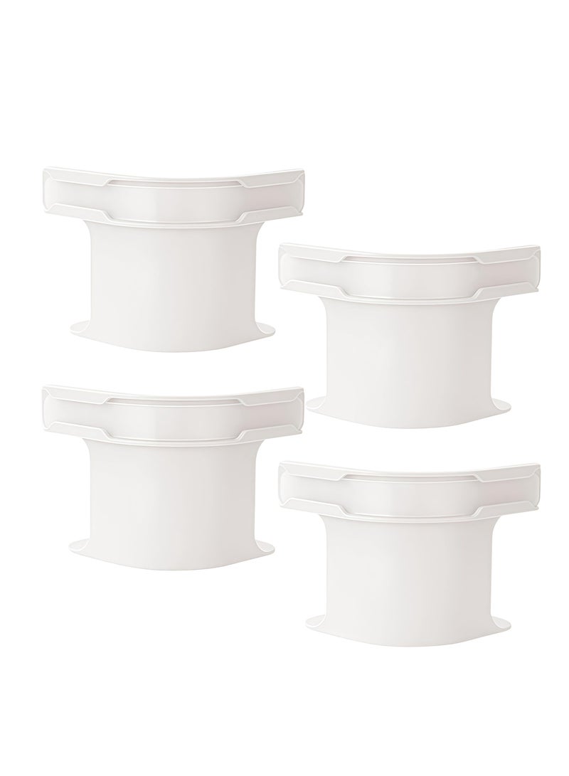 4 قطع من ملاءات السرير للزوايا مناسبة لأسرة الملكة والملك، سهلة التركيب، مصنوعة من مادة ABS+PP المتينة - مثالية للملاءات المجهزة، ووسائد المراتب والأغطية المقاومة للماء - Image 1