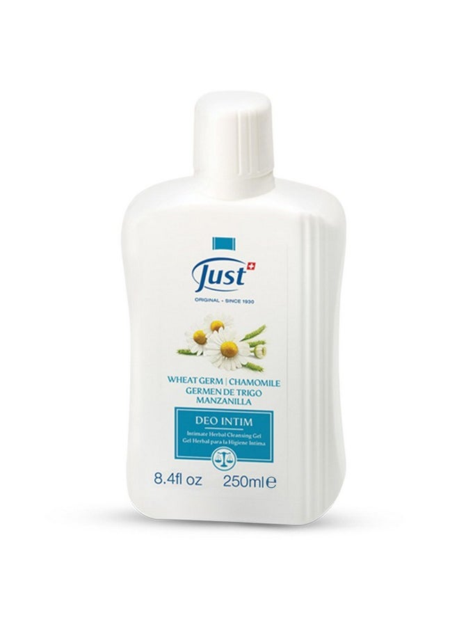 SwissJust - Swiss Just Deo Intim Cleansing Gel 250Ml. Feminine Wash Formulated With Rich Ingredients. A Delicate Cleansing Gel And Ph Balancing Cleanser. Moisturizing Feminine Care & Gentle Intimate Wash - Image 1