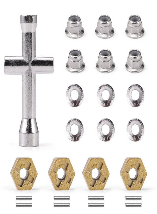 HAIBOXING 1/12TH Scale RC Car Spare Parts Desert Truck Metal Wheel Hex, Pins and Nuts Apply to 2995 (T002 & H003 & H022 & T2121)