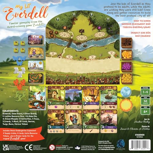 STARLING GAMES My Lil’ Everdell – Family Board Game for Kids Ages 6+, 2–4 Players, 30-Minute Strategy Game with Worker Placement & Resource Dice – Standalone Intro to Everdell Universe - Image 2