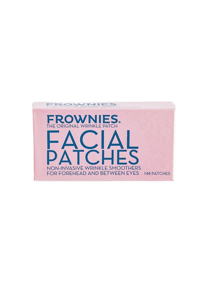 Frownies - FROWNIES Forehead and Between the Eyes Wrinkle Patches - Hypoallergenic Facial Patches to Smooth & Soften Forehead Wrinkles & Eleven Lines - For Overnight Use, 144 Patches - Image 1