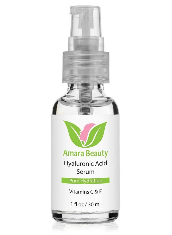 Amara Beauty Hyaluronic Acid Serum for Skin with Vitamin C & E, 1 fl. oz.  - Image 2