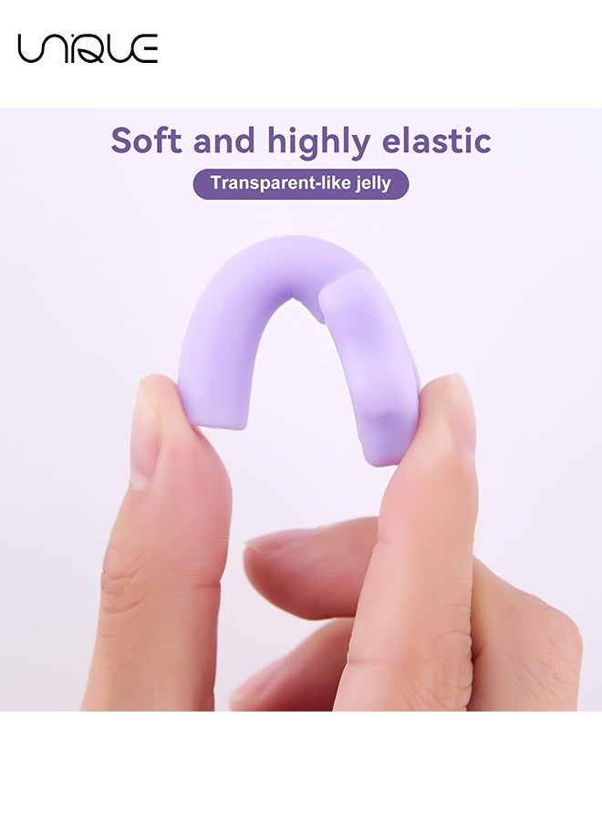 مضغ التقويم ل Invisalign ، 4 عبوات من السيليكون على غرار النجوم لتقويم الأسنان لتقويم الأسنان Invisalign ، المصففات ، الخدم (بدون نكهة ، نعناع ، نكهة القلقاس ، الفراولة) - Image 3