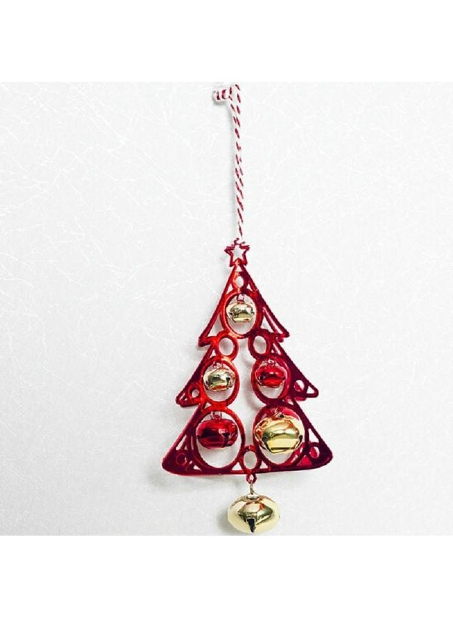 بي جي إم طقم زينة للديكور، مكون من قطعتين أحمر/ذهبي