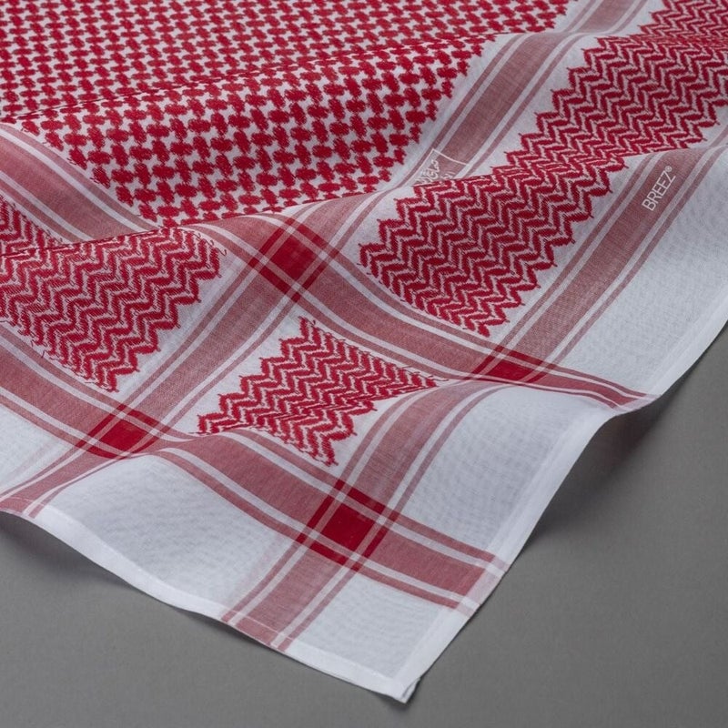 البسام شماغ البسام بريز أحمر غامق