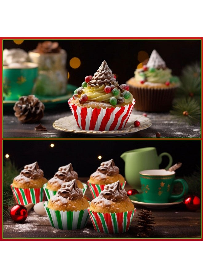 SANNIX 450pcs Christmas Cupcake Liners,Xmas Candy Pattern Baking Cups Cupcake Wrappers Paper Wraps Muffin Liners for Christmas Holiday Birthday Party Candy Cake Make Decorations Supplies(9 Designs) - Image 5
