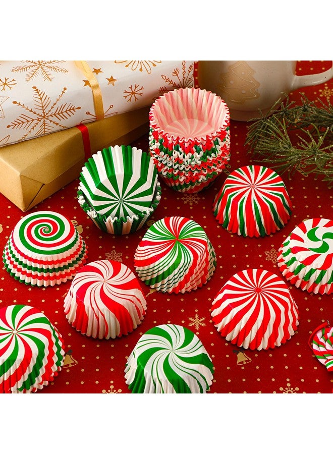 SANNIX 450pcs Christmas Cupcake Liners,Xmas Candy Pattern Baking Cups Cupcake Wrappers Paper Wraps Muffin Liners for Christmas Holiday Birthday Party Candy Cake Make Decorations Supplies(9 Designs) - Image 3