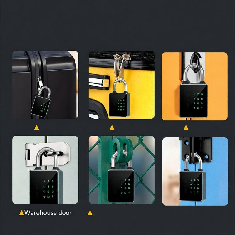 Smart Padlock BT Keypad Smart Lock Entry Front Door Lock Combination Lock Water APP Enabled for Home Gate Gym Outdoor School Bike Locker Storage Unit - Image 3