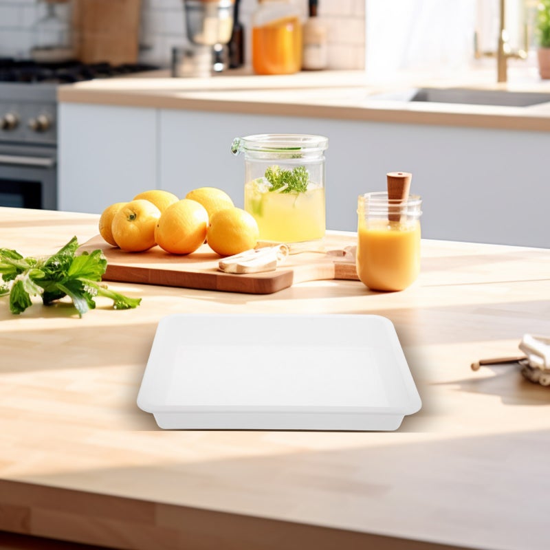 🍳 ٤ أطباق بلاستيكية قابلة للتكديس لتنظيم الحرف والمشاريع اليدوية للمطبخ والحمام وغرفة الفن - Image 5