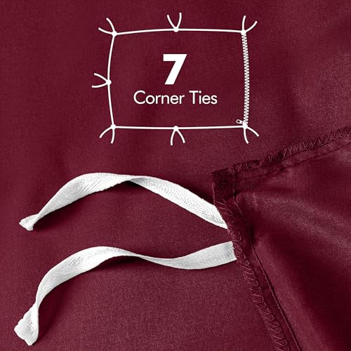 Utopia Bedding Duvet Cover Twin Size - 2 Piece with Zipper Closure - 1 Comforter Cover 68X90 Inches & 1 Pillow Sham 20X26 Inches (Burgundy) Comforter Not Included - Image 5