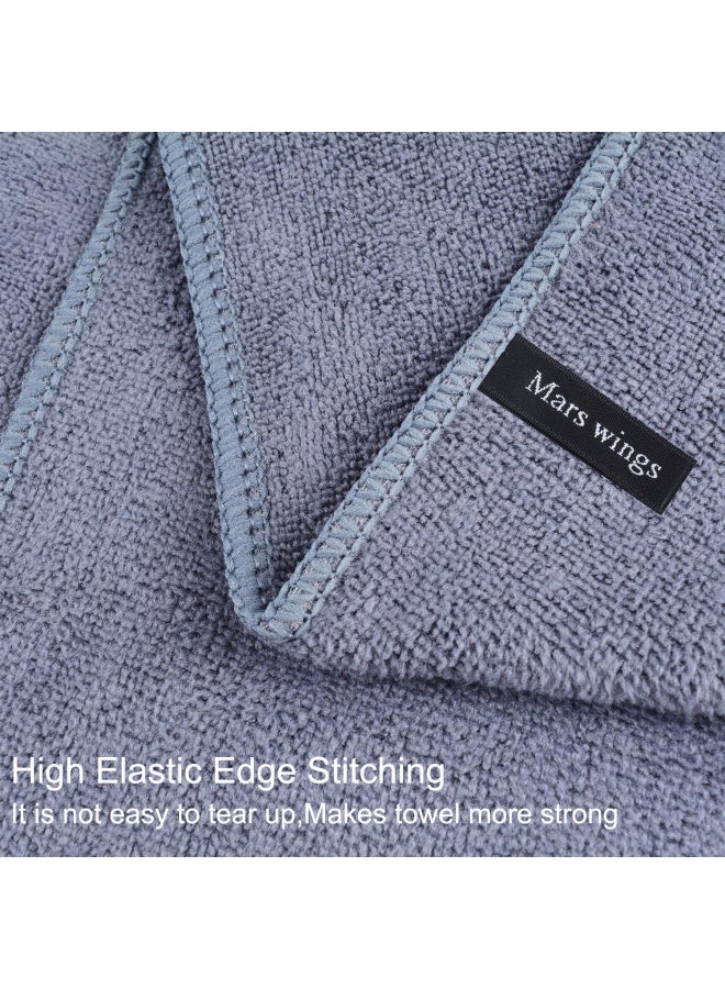 Mars wings Oversized Microfiber Bath Towels Bath Sheets 2 Pack 32 x 71 Inch Extra Large Super Absorbent Quick Fast Dry Soft EcoFriendly Towels for Body Bathroom Travel 2PCS Grey - Image 3