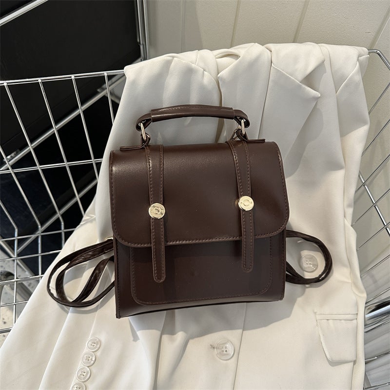 Large Capacity Womens Fashion Backpack Curry color without pendant 