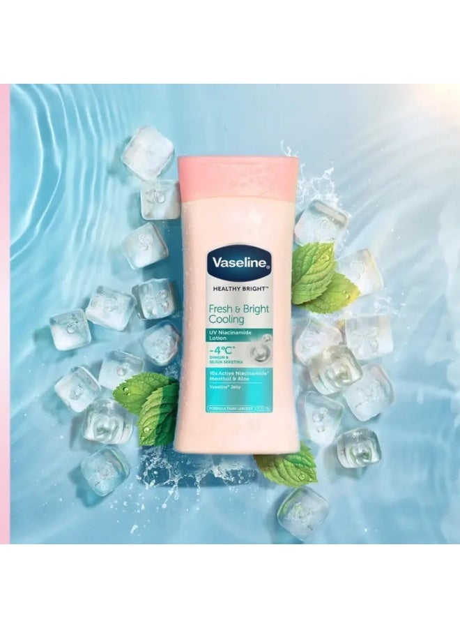 Vaseline Healthy Bright Fresh And Bright Cooling Uv Lotion 200Ml - Image 2