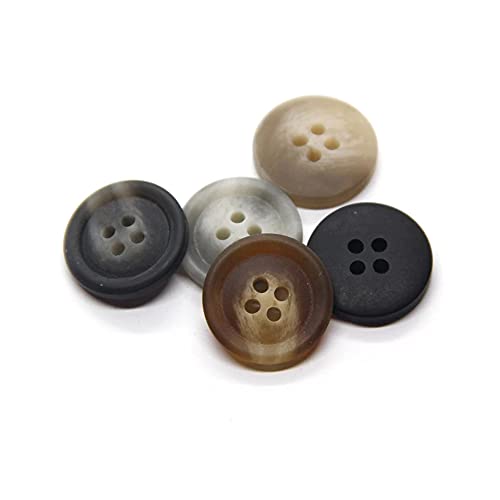 vingol 20 PCS Colorful Coat Big Buttons for Clothing Large Windbreak Suit Sweater Decoration Handmade DIY Accessories Wholesale (Beige, 15mm) - Image 4