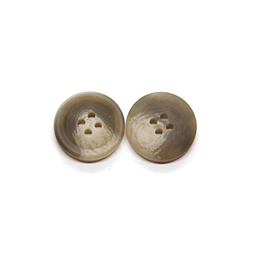 vingol 20 PCS Colorful Coat Big Buttons for Clothing Large Windbreak Suit Sweater Decoration Handmade DIY Accessories Wholesale (Beige, 15mm) - Image 1