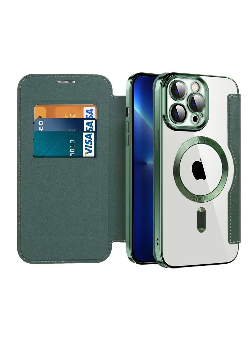 Suteni Flip Cover Leather Magnetic Card Slots Phone Case for iPhone - Image 2