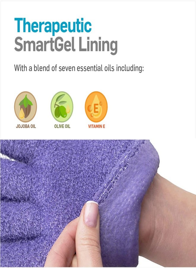 NatraCure Product Image NatraCure Moisturizing Gel Gloves - (for Dry, Cracked Skin, Aging Hands, Cuticles, Eczema, After Hand Washing, Instead of Overnight Sleeping Gloves, Lotion, Cream) - Color: Lavender - Image 3