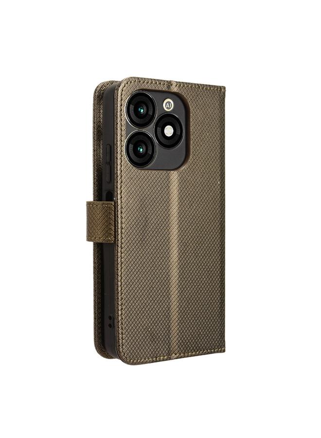 erorex Case For itel A70 A665L Diamond Texture Leather Phone Case - Image 3