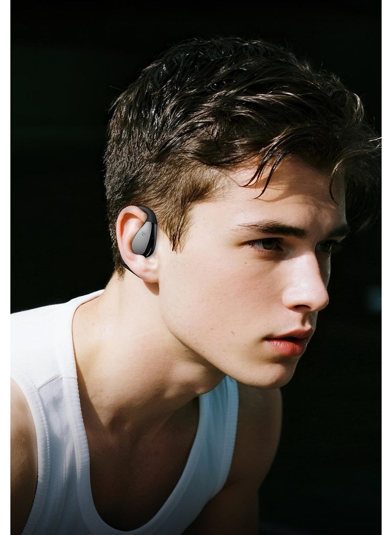 Open-back Headphones Bluetooth 5.4 Headphones Air Conduction Wireless Headphones 360° Stereo Surround Sound Ultra-light Sports Earbuds with Ear Hooks Compatible with IPhone and Android - Image 4