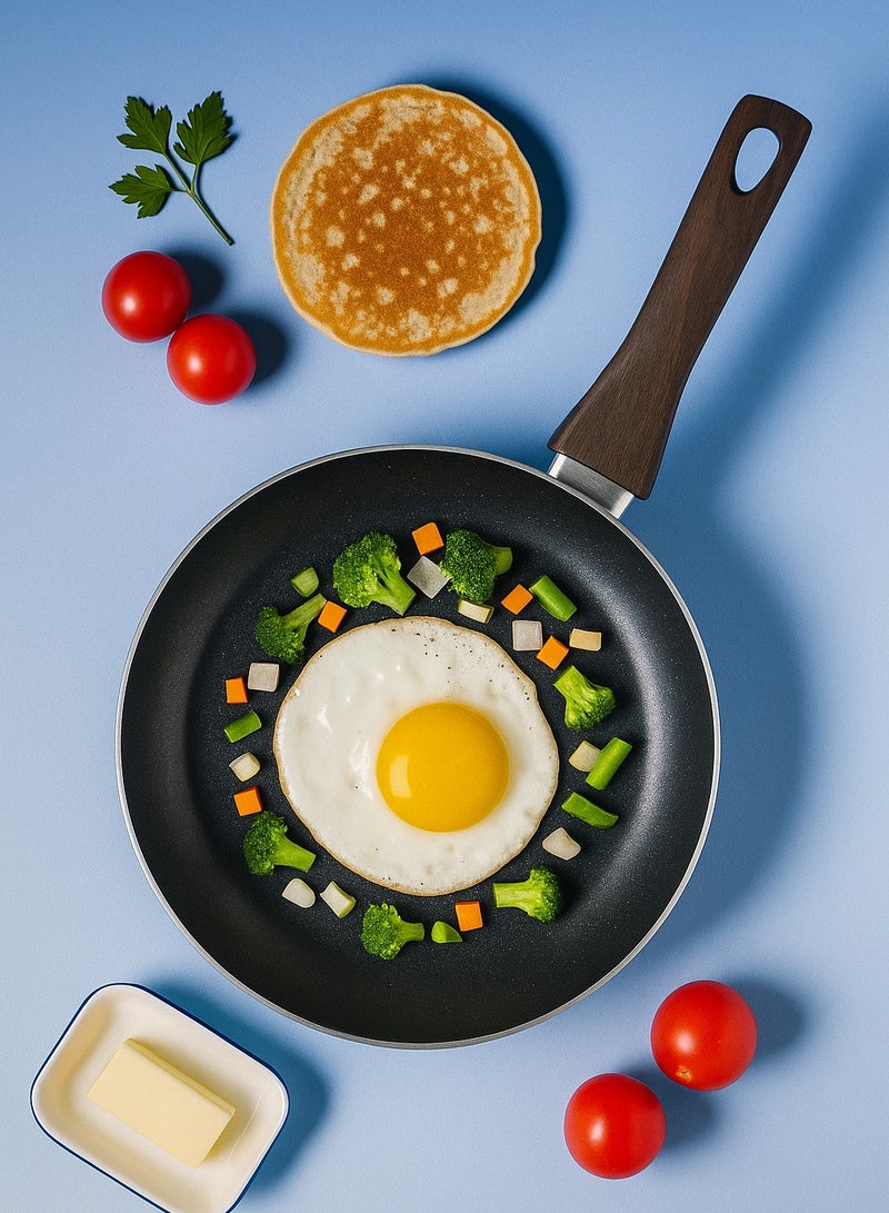 British Chef 24cm Fry Pan with Superior Non-Stick Coating Surface – PFOA Free, Dishwasher Safe, Stain-Free Interior, Gas & Induction Compatible Frying Pan-BC123 - Image 4