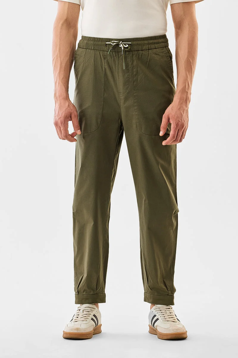 SNITCH بنطلون رياضي بقصة عادية وأساور قابلة للتعديل