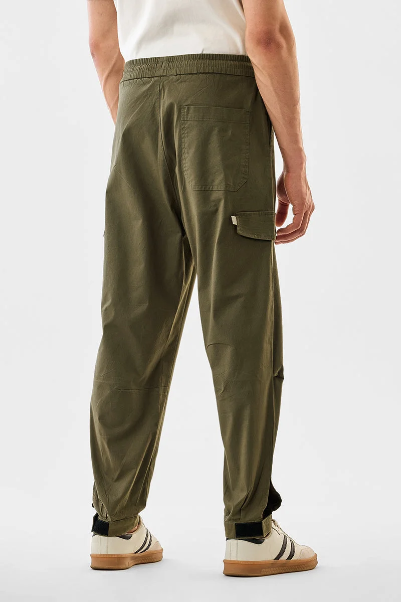 SNITCH بنطلون رياضي بقصة عادية وأساور قابلة للتعديل