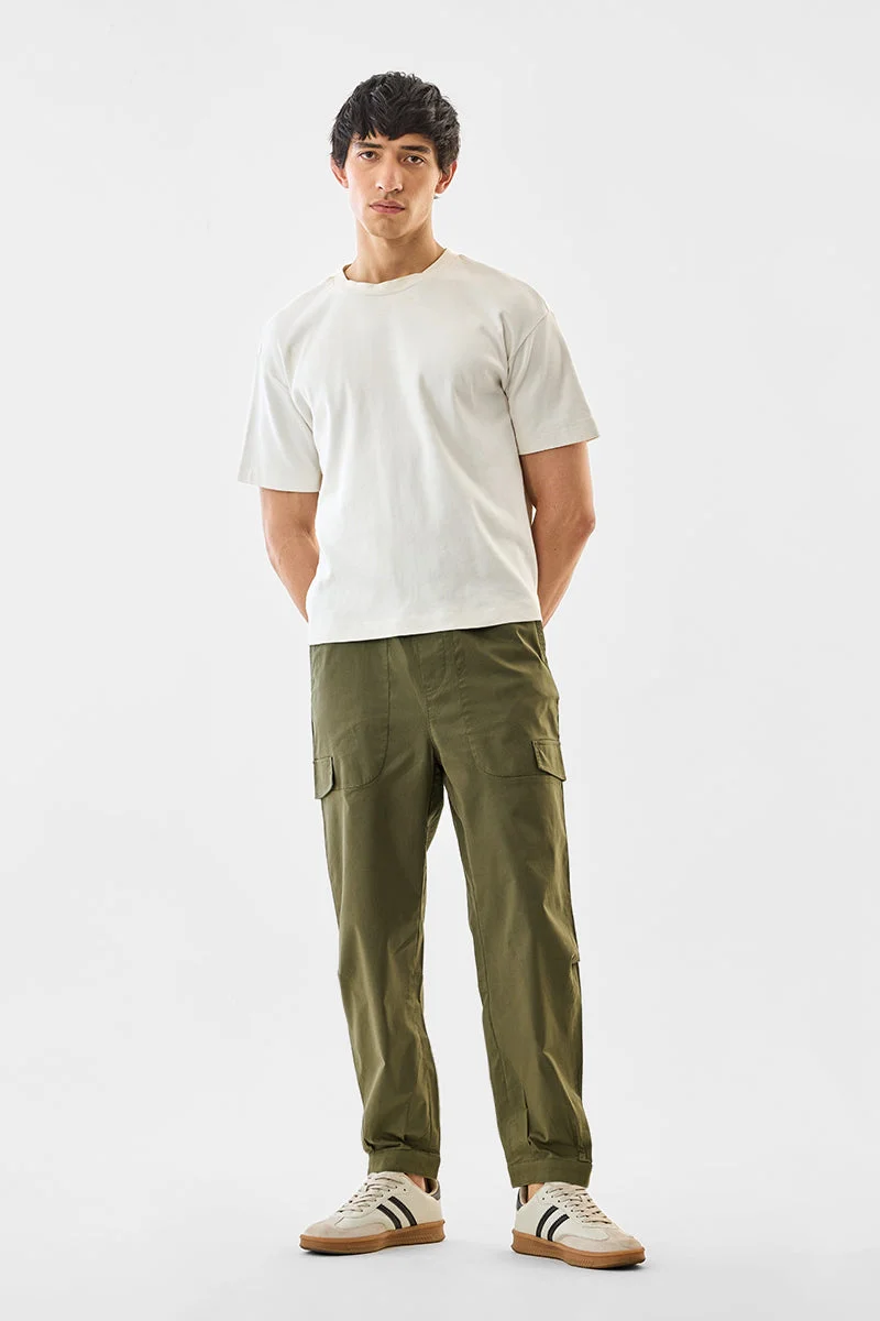 SNITCH بنطلون رياضي بقصة عادية وأساور قابلة للتعديل