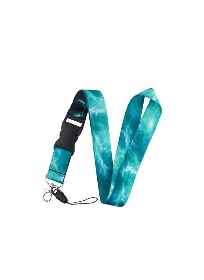 Generic - 2 Pack Lanyard Strap Soft Fabric Neck Lanyard Card Holder Keychain Lanyard Neck Strap Keys Lanyards Strap ID Lanyard Cell Phones Bags Accessories Quick Release Detachable Buckle - Image 1