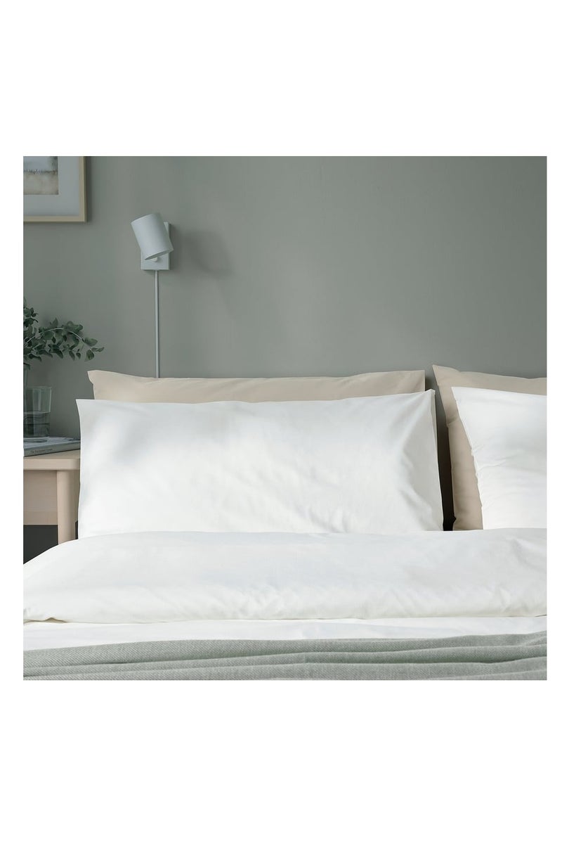 كامي غطاء وسادة فاخر أبيض – 50×80 سم - Image 2