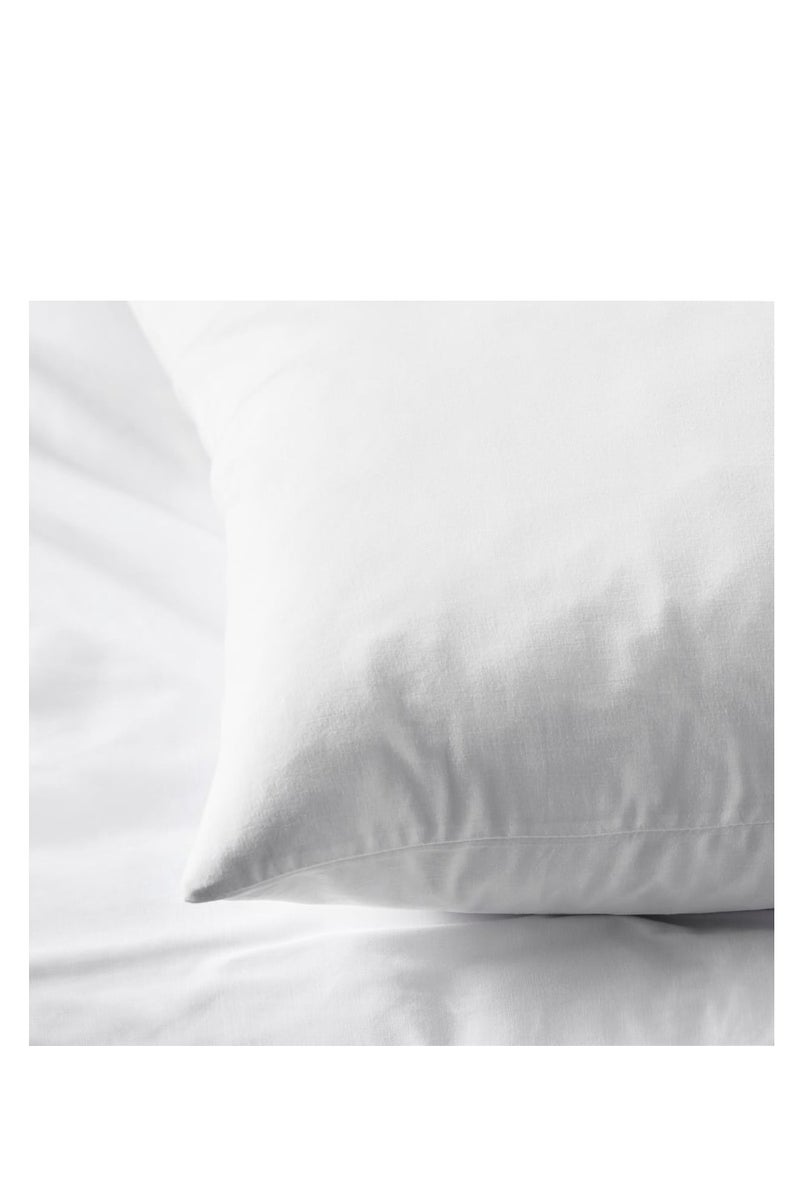 كامي غطاء وسادة فاخر أبيض – 50×80 سم - Image 4