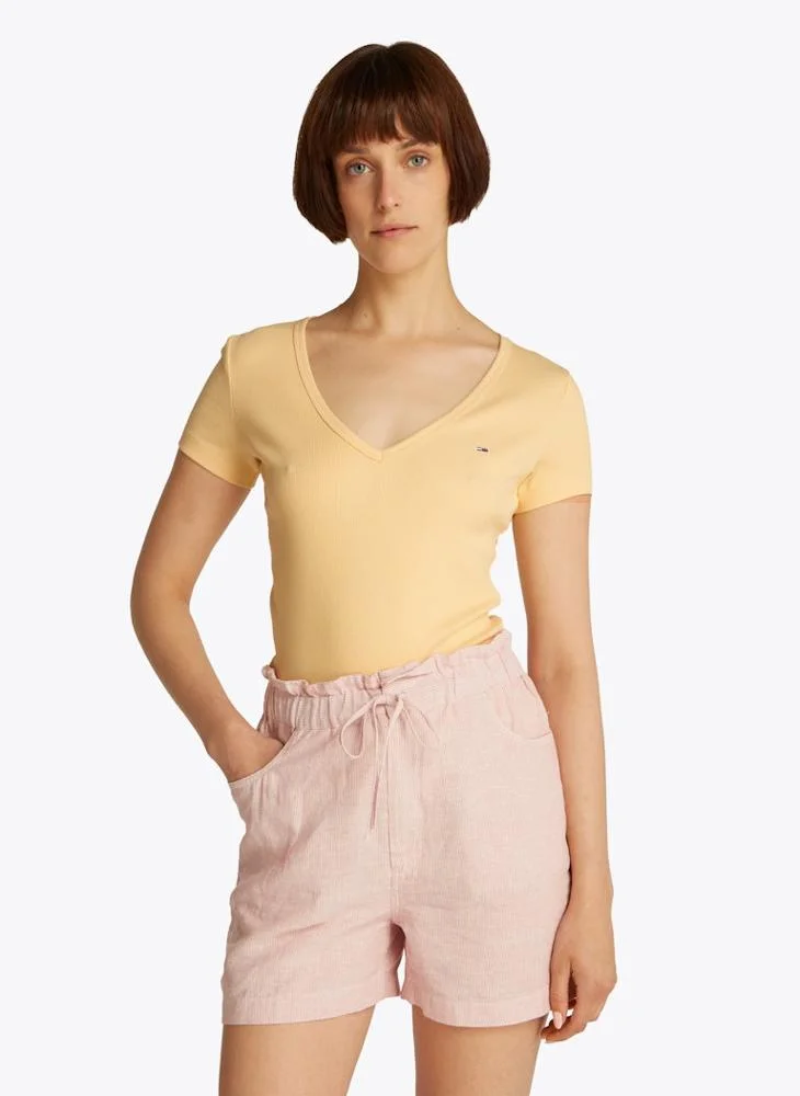 تومي جينز Essential V-Neck T-Shirt